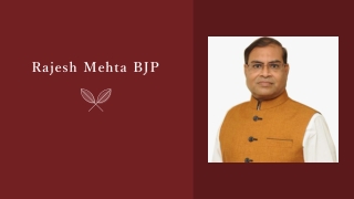 Rajesh Mehta BJP