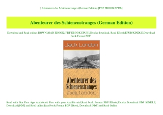 ^READ) Abenteurer des Schienenstranges (German Edition) [PDF EBOOK EPUB]