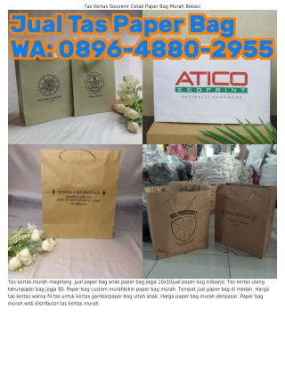 Ö8ᑫᏮ.488Ö.ᒿᑫ55 (WA) Harga Tas Kertas 3 Warna Sketsa Tas Kertas