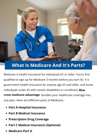 What Is Medicare And It's Parts