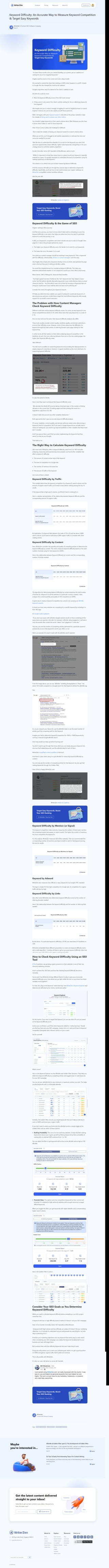 WriterZen - Keyword Difficulty_ An Accurate Way to Measure Keyword Co