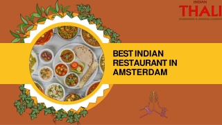 Best Indian restaurant in Amsterdam Indian Thali