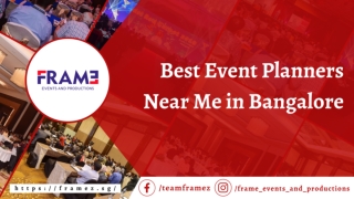 Best Event Planners Near Me in Bangalore