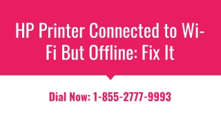 HP Printer Connected to Wi-Fi But Offline:Fix it