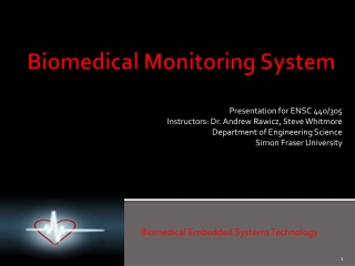 Biomedical Monitoring System