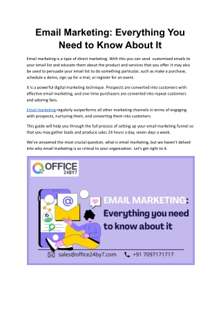 Email Marketing-Everything You Need to Know About It