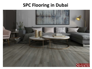 SPC Flooring in Dubai