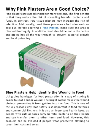 Why Pink Plasters Are a Good Choice