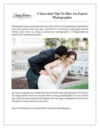 Choosing The Best Sacramento Professional Photographer