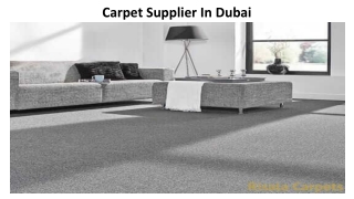 Carpet Supplier In Dubai
