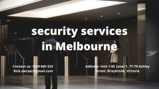 security services in Melbourne