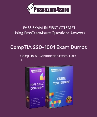 How To Pass CompTIA  Web Services 220-1001 Exam