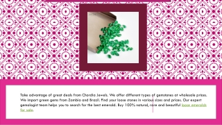 loose emeralds for sale