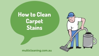 How to clean carpet stains