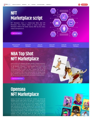 NFT Marketplace Script | Ready Made NFT Marketplace Solutions