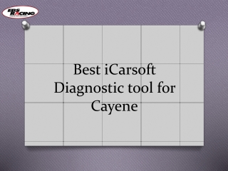 Best iCarsoft Diagnostic tool for Cayene