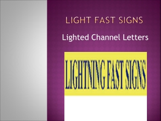 Channel Letter Sign Company