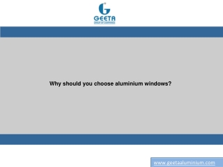 5 Benefits Of Aluminium Windows