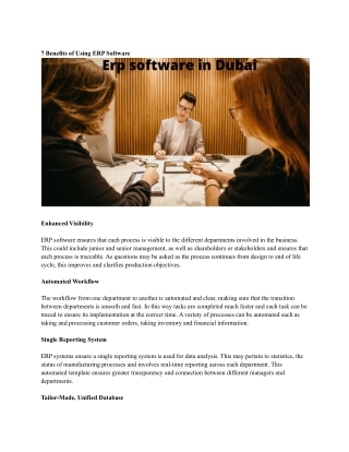 Erp software in Dubai