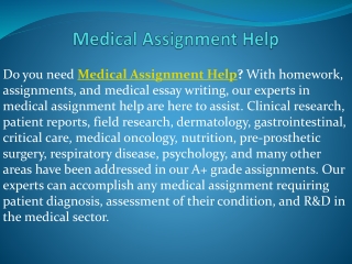 Epidemiology Assignment Help