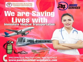 Pick at Reasonable Fare by Panchmukhi Air Ambulance Service in Patna and Ranchi