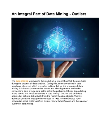 Outliers Analysis In Data Mining