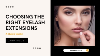 Choosing the Right Eyelash Extensions – A Quick Guide