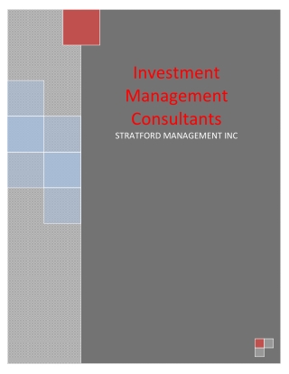 Investment Management Consultants