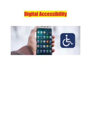 Digital Accessibility