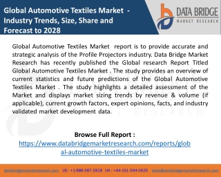 Global Automotive Textiles Market