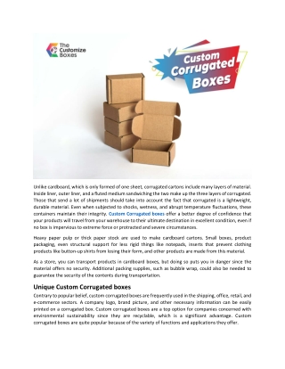 Are Custom Corrugated Boxes Better than Cardboard Boxes?