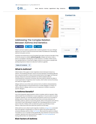 Addressing The Complex Relation Between Asthma And Genetics