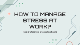 How to Manage Stress at Work?