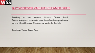 Buy Windsor Vacuum Cleaner Parts  Floorscrubberparts.com