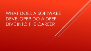 What Does a Software Developer Do A Deep Dive into the Career