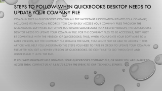 Here's everything you can do when QuickBooks Desktop Needs To Update Your Company File