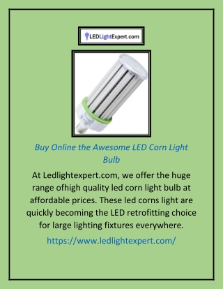 Buy Online the Awesome LED Corn Light Bulb