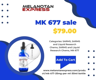 MK-677 25mgMl @ 30ml - Fast and Secure Delivery