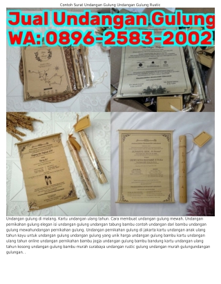 Ö8ᑫϬ–258౩–2ÖÖ2 (WA) Undangan Rustic Gulung Ukuran Undangan Gulung