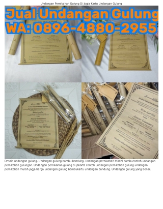 089Ϭ–Կ880–ᒿ955 (WA) Kartu Undangan Anak Ulang Tahun Undangan Murah Gulung