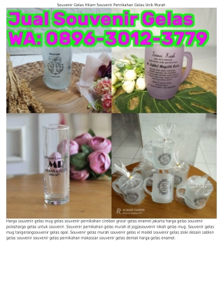 ౦89Ϭ•౩౦lᒿ•౩ᜪᜪ9 (WA) Gelas Souvenir Gelas Enamel Souvenir