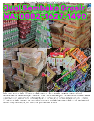 088ᒿ•lϬᒿ7•lᏎ90 (WA) Grosir Sembako Rangkasbitung Grosir Sembako Murah Di Bantul