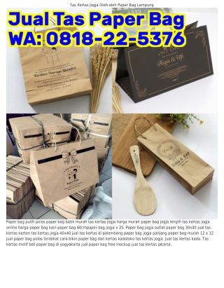 Ö818·22·537Ϭ (WA) Tas Kertas Murah Roti Pabrik Tas Kertas Sidoarjo