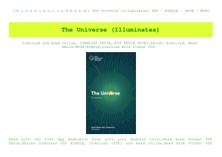 [[F.r.e.e D.o.w.n.l.o.a.d R.e.a.d]] The Universe (Illuminates) PDF - KINDLE - EPUB - MOBI