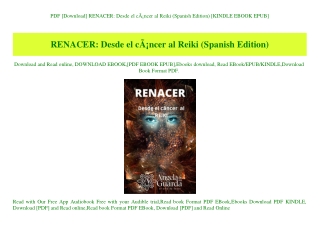 PDF [Download] RENACER Desde el cÃƒÂ¡ncer al Reiki (Spanish Edition) [KINDLE EBOOK EPUB]