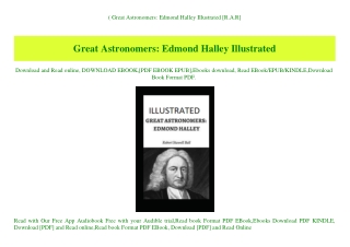 (B.O.O.K.$ Great Astronomers Edmond Halley Illustrated [R.A.R]