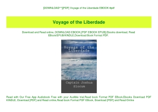 [DOWNLOAD^^][PDF] Voyage of the Liberdade EBOOK #pdf