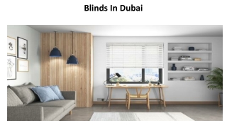 Blinds In Dubai