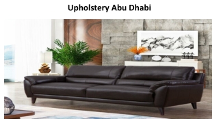 Upholstery Abu Dhabi