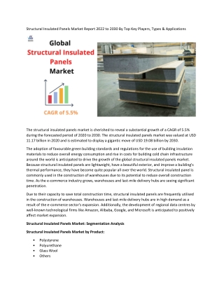 Structural Insulated Panels Market Key Vendors, Key Segment, Key Companies